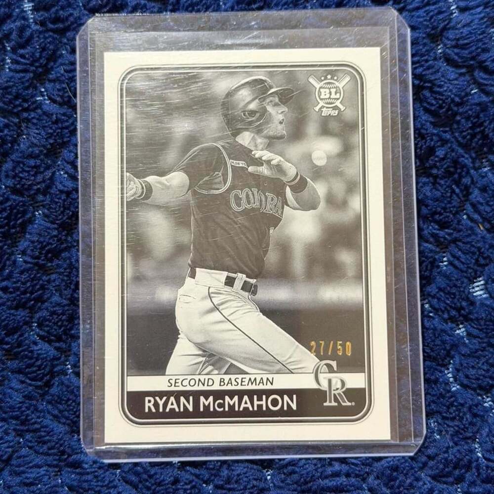 2020 Topps Ryan McMahon Colorado Rockies Baseball Card #38 27/50